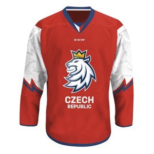 CCM Reprezentační dres CCM s reklamou červený, Senior, červená, XL