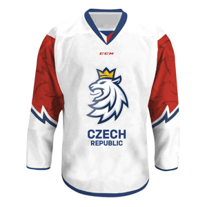 CCM Reprezentační dres CCM s reklamou bílý, Senior, bílá, XL