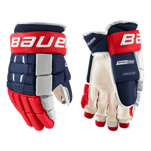 Bauer Rukavice Bauer Pro Series S21 INT, Intermediate, 12", tmavě modrá-červená-bílá