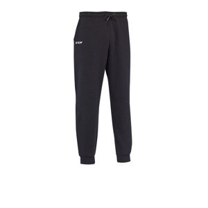 CCM Kalhoty CCM Team Fleece Cuffed Jogger JR, Junior, XS, černá