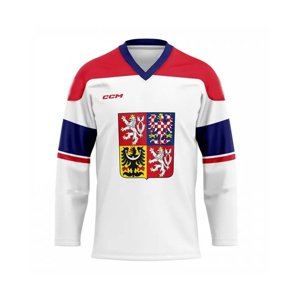 CCM Reprezentační dres CCM bílý bez reklam, Senior, bílá, XL