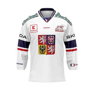 CCM Reprezentační dres CCM s reklamou bílý, Senior, bílá, XS