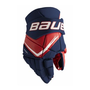 Bauer Rukavice Bauer Vapor Fly40 S25 INT, tmavě modrá-červená-bílá, Intermediate, 12"