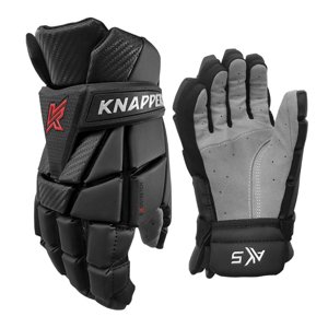 Knapper Hokejbalové rukavice Knapper AK5 v2 JR, Junior, černá, 12"