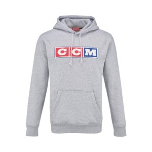 CCM Mikina CCM Heritage Hood SR, Senior, šedá, L