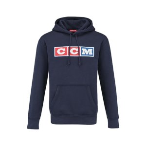 CCM Mikina CCM Heritage Hood SR, Senior, tmavě modrá, L