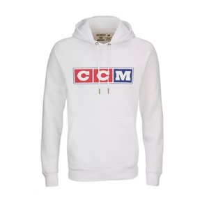 CCM Mikina CCM Heritage Hood SR, Senior, bílá, XL