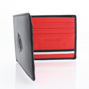 JFSC Kožená peněženka JFSC NHL Leather Wallet, Chicago Blackhawks
