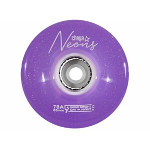 Powerslide Kolečka Chaya Neon LED Purple (4ks), 65, 38, 78A