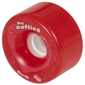 Powerslide Kolečka Chaya Big Softies Clear Red (4ks), 78A, 65, 37